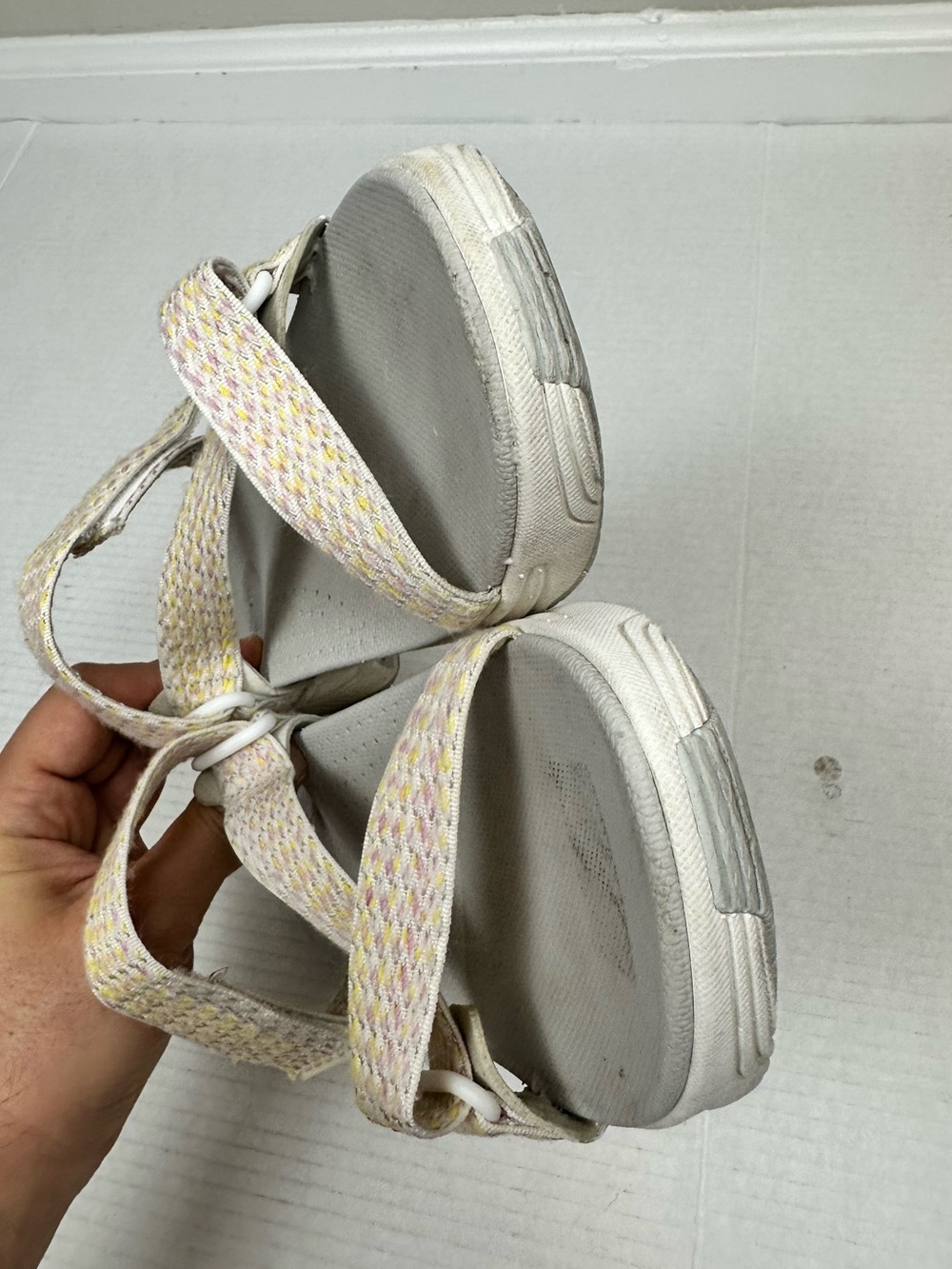 Dansko Women's Rosette Ivory Multi Webbing Sandal Shoes Size EU 41 - US 10.5/11 - Picture 4 of 11